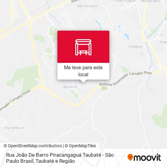 Rua João De Barro Piracangaguá Taubaté - São Paulo Brasil mapa