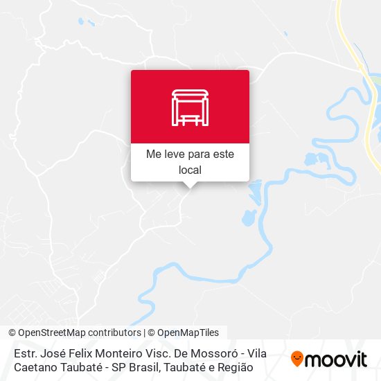 Estr. José Felix Monteiro Visc. De Mossoró - Vila Caetano Taubaté - SP Brasil mapa