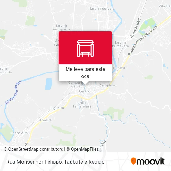 Rua Monsenhor Felippo mapa