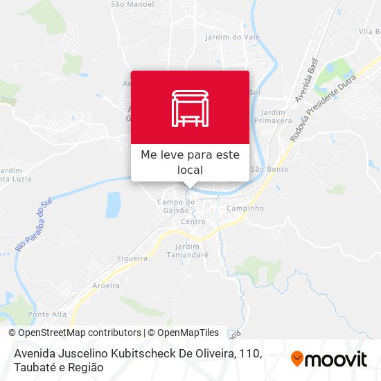 Avenida Juscelino Kubitscheck De Oliveira, 110 mapa