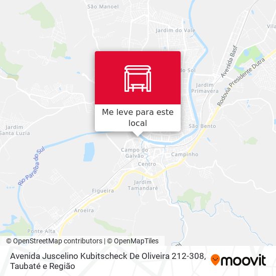 Avenida Juscelino Kubitscheck De Oliveira 212-308 mapa