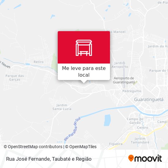 Rua José Fernande mapa