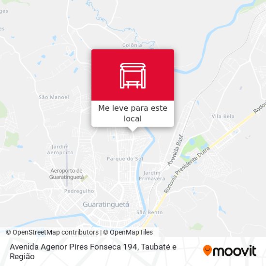 Avenida Agenor Píres Fonseca 194 mapa
