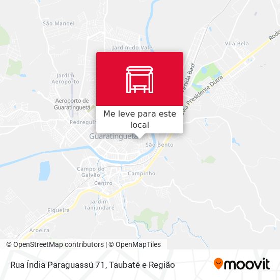 Rua Índia Paraguassú 71 mapa