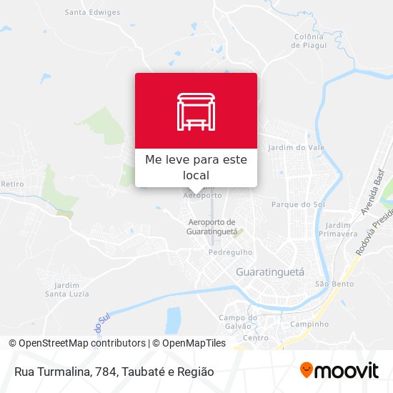 Rua Turmalina, 784 mapa