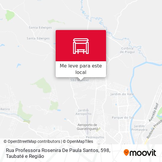 Rua Professora Rosenira De Paula Santos, 598 mapa