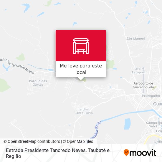 Estrada Presidente Tancredo Neves mapa
