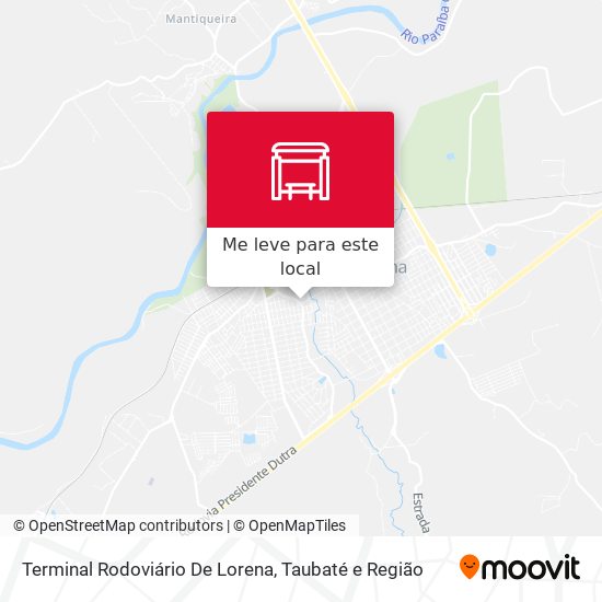 Terminal Rodoviário De Lorena mapa