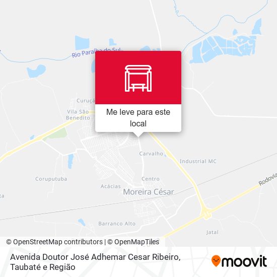 Avenida Doutor José Adhemar Cesar Ribeiro mapa