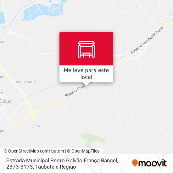 Estrada Municipal Pedro Galvão França Rangel, 2373-3173 mapa
