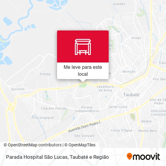 Parada Hospital São Lucas mapa