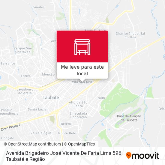 Avenida Brigadeiro José Vicente De Faria Lima 596 mapa