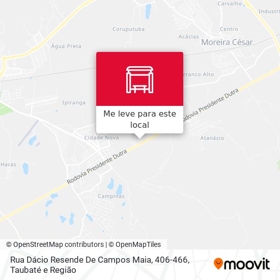 Rua Dácio Resende De Campos Maia, 406-466 mapa