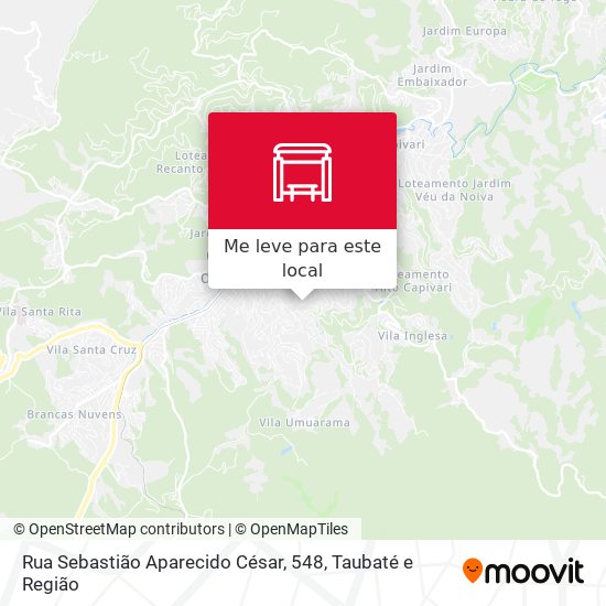 Rua Sebastião Aparecido César, 548 mapa