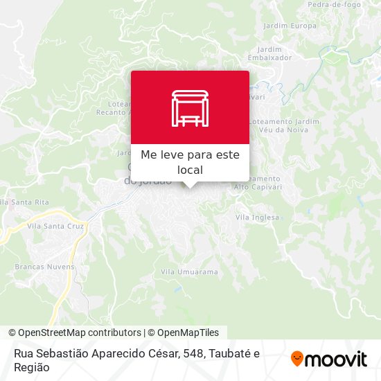 Rua Sebastião Aparecido César, 548 mapa