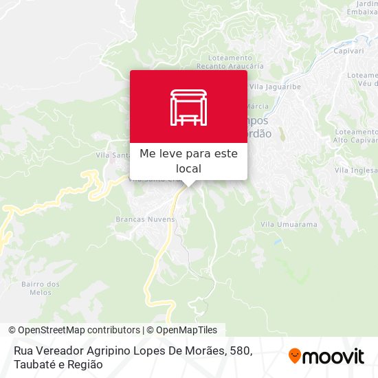 Rua Vereador Agripino Lopes De Morães, 580 mapa