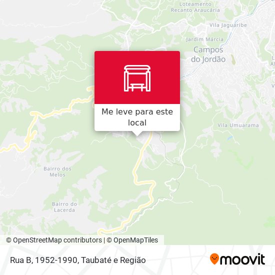 Rua B, 1952-1990 mapa