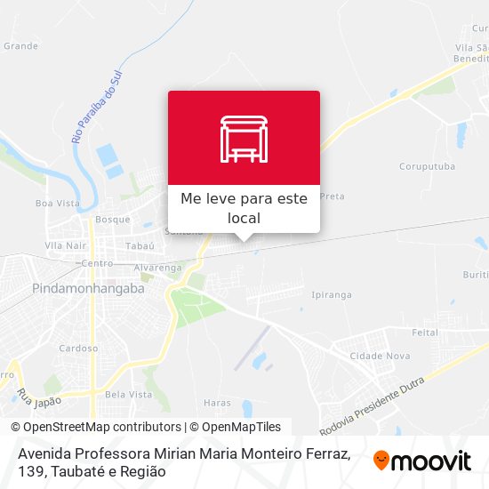 Avenida Professora Mirian Maria Monteiro Ferraz, 139 mapa