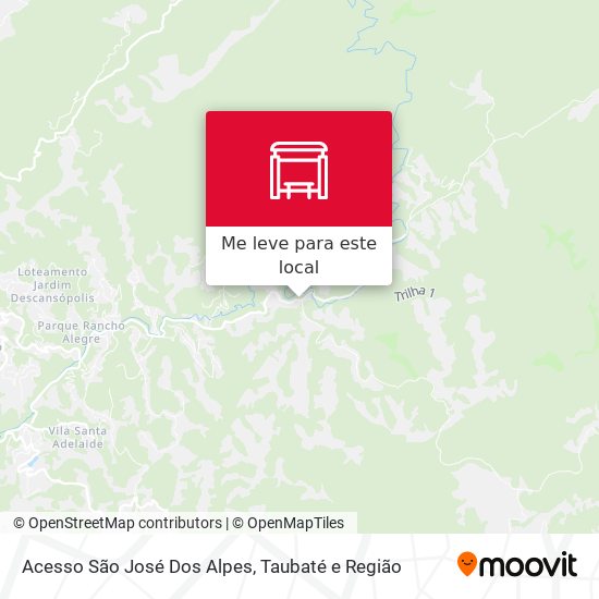 Acesso São José Dos Alpes mapa