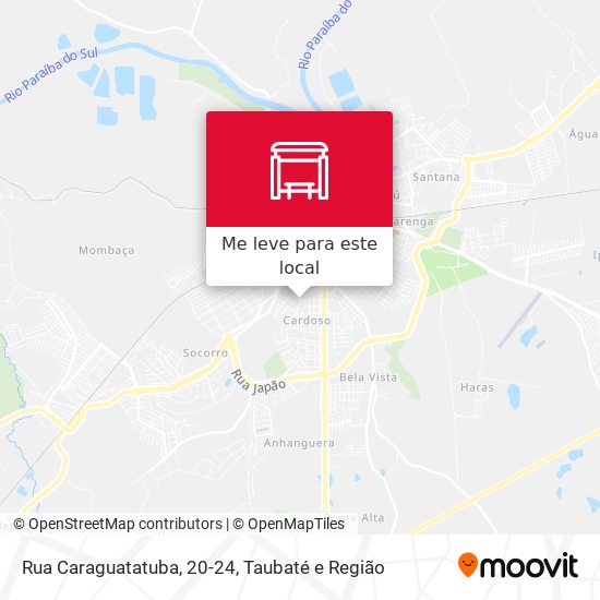 Rua Caraguatatuba, 20-24 mapa