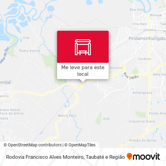 Rodovia Francisco Alves Monteiro mapa