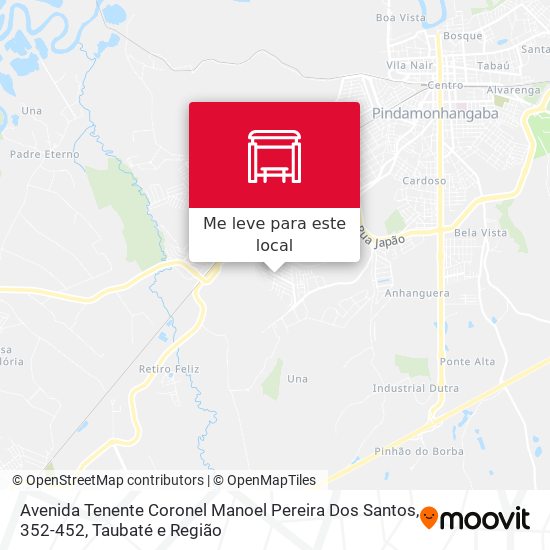 Avenida Tenente Coronel Manoel Pereira Dos Santos, 352-452 mapa