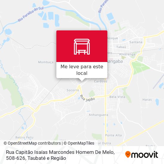 Rua Capitão Isaías Marcondes Homem De Melo, 508-626 mapa