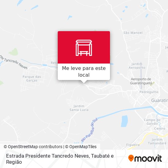 Estrada Presidente Tancredo Neves mapa