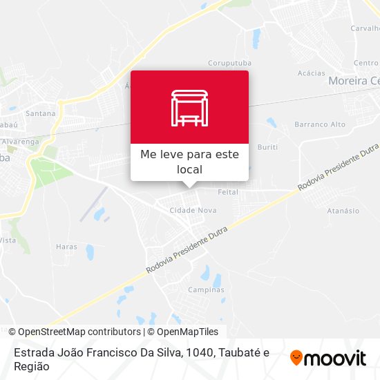 Estrada João Francisco Da Silva, 1040 mapa