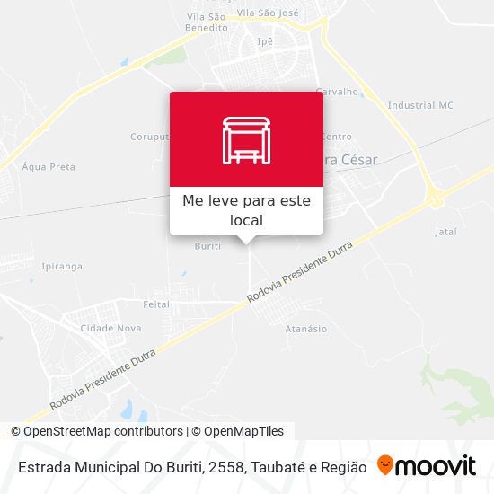 Estrada Municipal Do Buriti, 2558 mapa