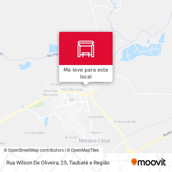 Rua Wilson De Oliveira, 25 mapa