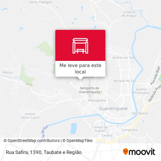 Rua Safira, 1390 mapa