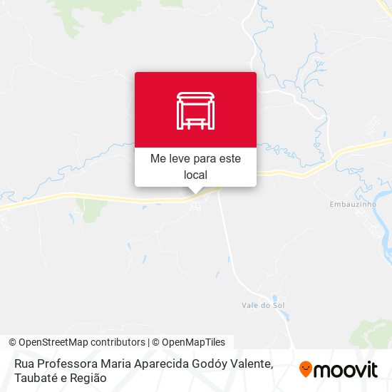 Rua Professora Maria Aparecida Godóy Valente mapa