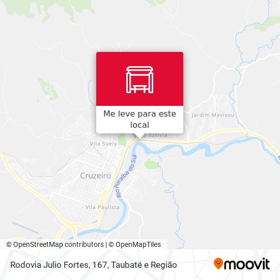 Rodovia Julio Fortes, 167 mapa