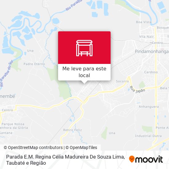 Parada E.M. Regina Célia Madureira De Souza Lima mapa