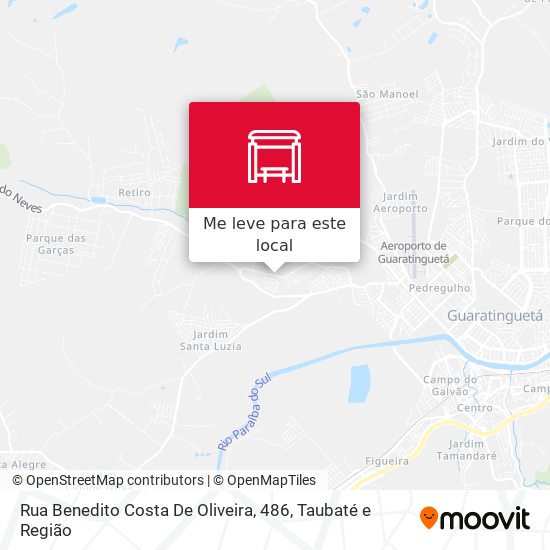 Rua Benedito Costa De Oliveira, 486 mapa