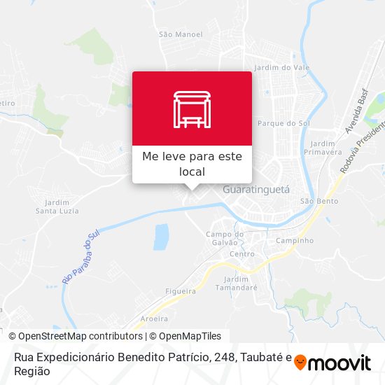 Rua Expedicionário Benedito Patrício, 248 mapa