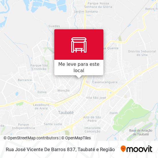 Rua José Vicente De Barros 837 mapa