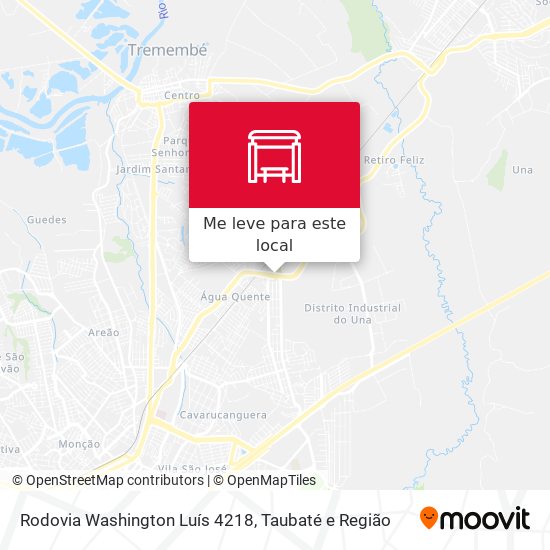 Rodovia Washington Luís 4218 mapa