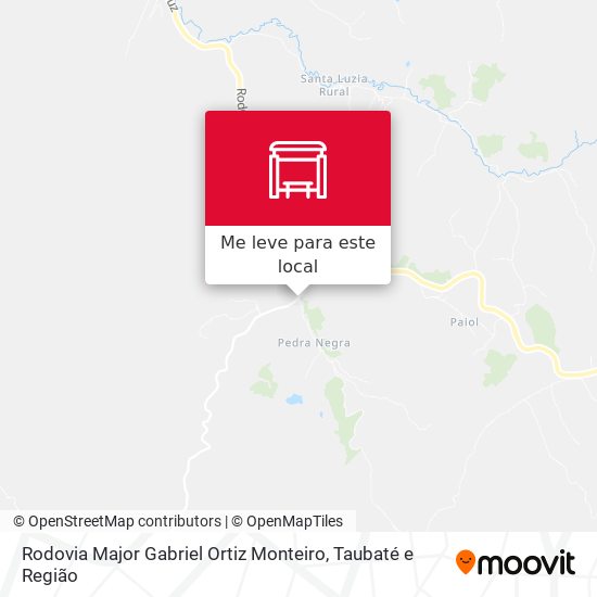 Rodovia Major Gabriel Ortiz Monteiro mapa