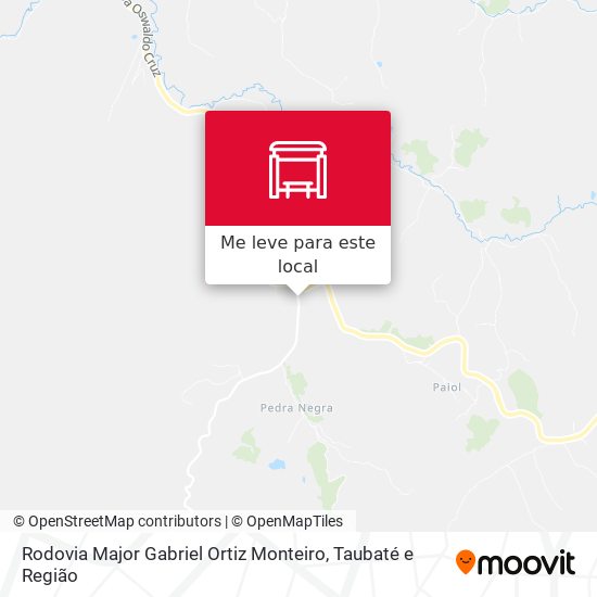 Rodovia Major Gabriel Ortiz Monteiro mapa