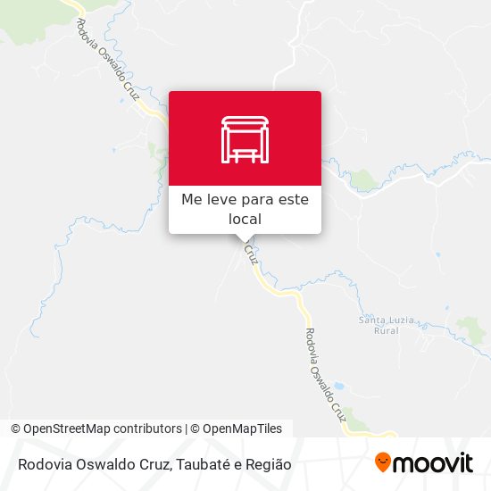 Rodovia Oswaldo Cruz mapa