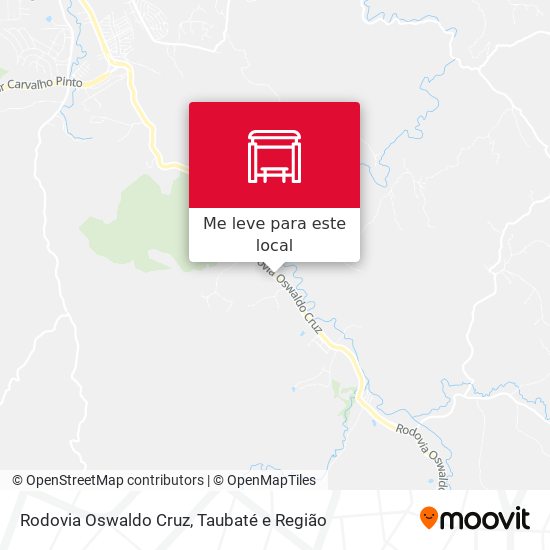 Rodovia Oswaldo Cruz mapa