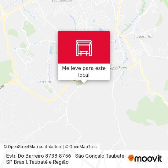 Estr. Do Barreiro 8738-8756 - São Gonçalo Taubaté - SP Brasil mapa