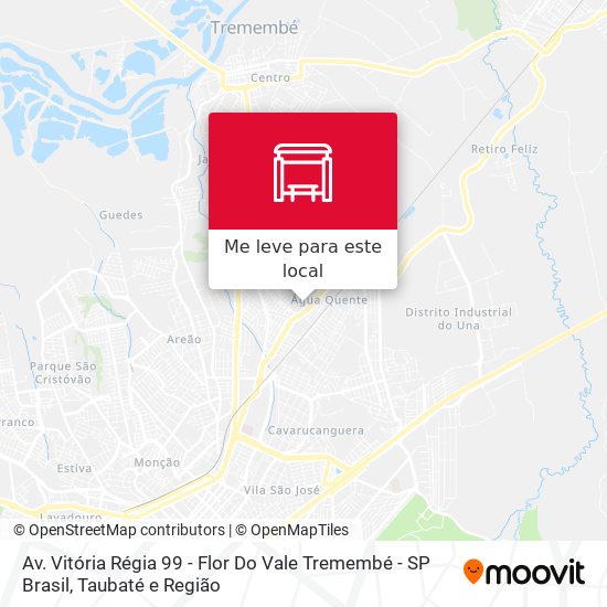 Av. Vitória Régia 99 - Flor Do Vale Tremembé - SP Brasil mapa