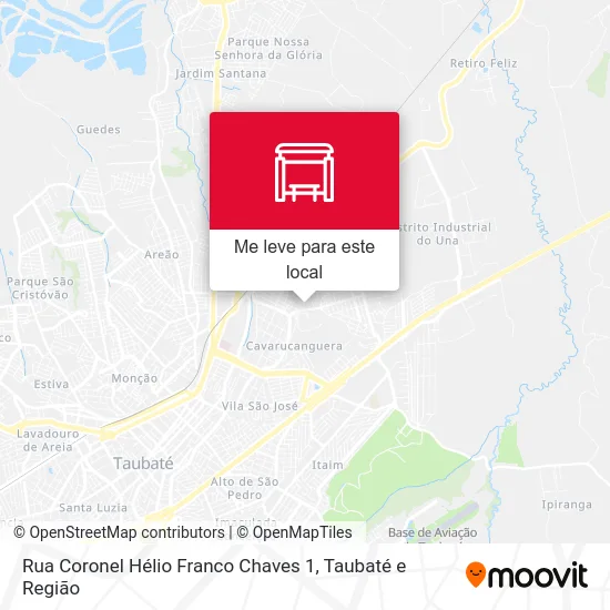 Rua Coronel Hélio Franco Chaves 1 mapa