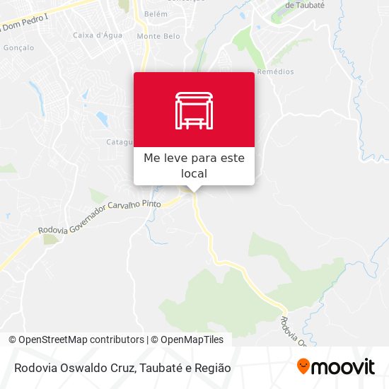 Rodovia Oswaldo Cruz mapa