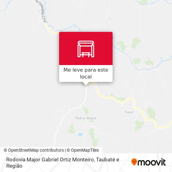 Rodovia Major Gabriel Ortiz Monteiro mapa