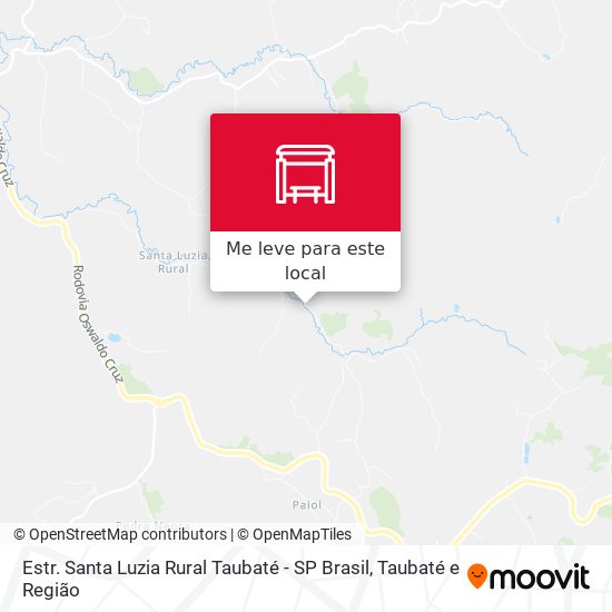 Estr. Santa Luzia Rural Taubaté - SP Brasil mapa