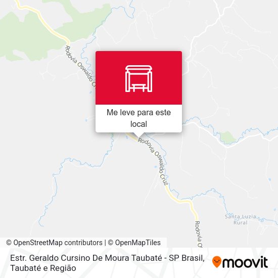 Estr. Geraldo Cursino De Moura Taubaté - SP Brasil mapa